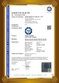 LED power supply CB CERT